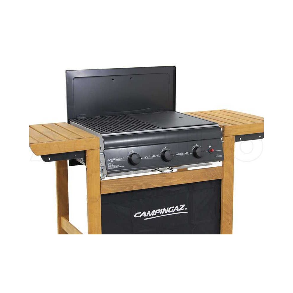 BARBECUE CAMPINGAZ ADELAIDE 3 WOODY DUAL GAS